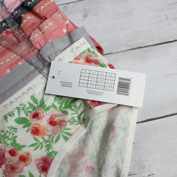 Tahari Girl's Panties Size L 12 14 Tagless 100% Cotton 7 Pack - Picture 5 of 7